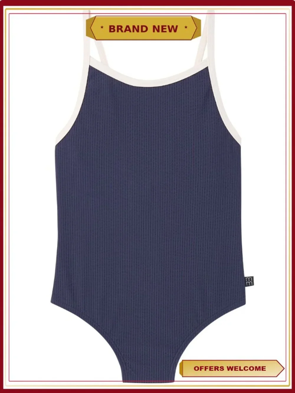 Baby Girl One-Piece Swimsuit with Bow - UPF 50+